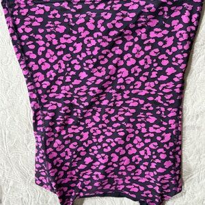 lululemon athletica Pink and Black Leopard Print Top